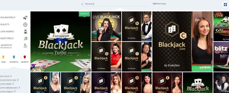 Blackjack ja Ahti Games